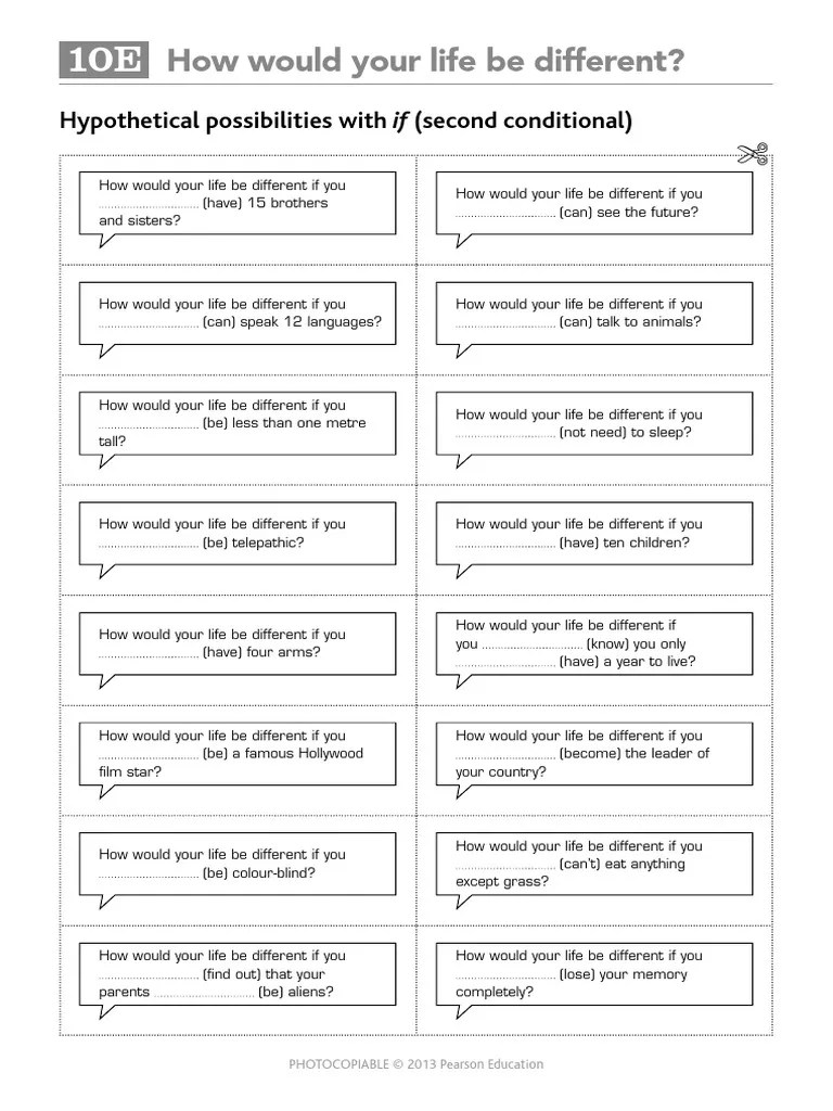 10e How Would Your Life Be Different Pdf
