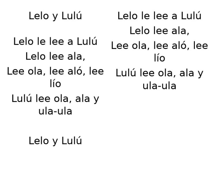 Lelo Y Lul Lecturas Divertidas Pdf