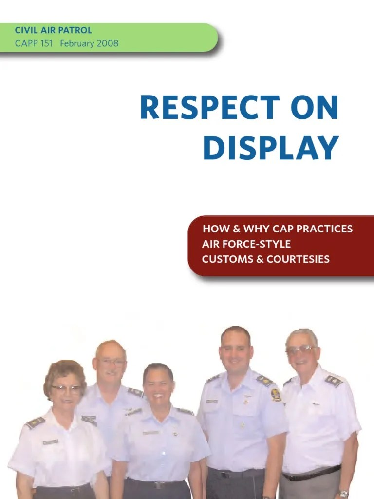 CAPP 151 PDF 475034FAC318B Respect On Display | PDF | Cadet Grades And