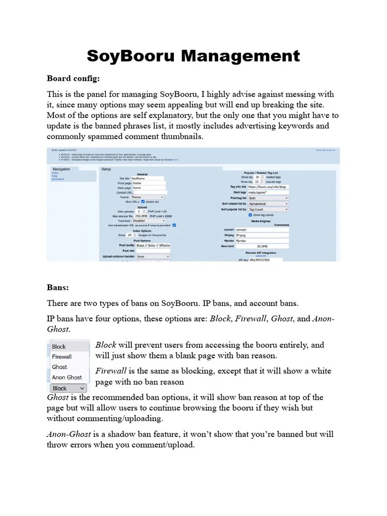 SoyBooru Management PDF