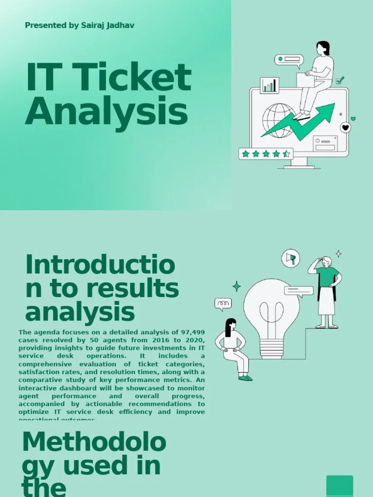 It Ticket Analysis Insights Recommendations Pdf Performance