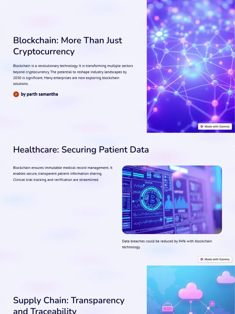 Blockchain More Than Just Cryptocurrency PDF