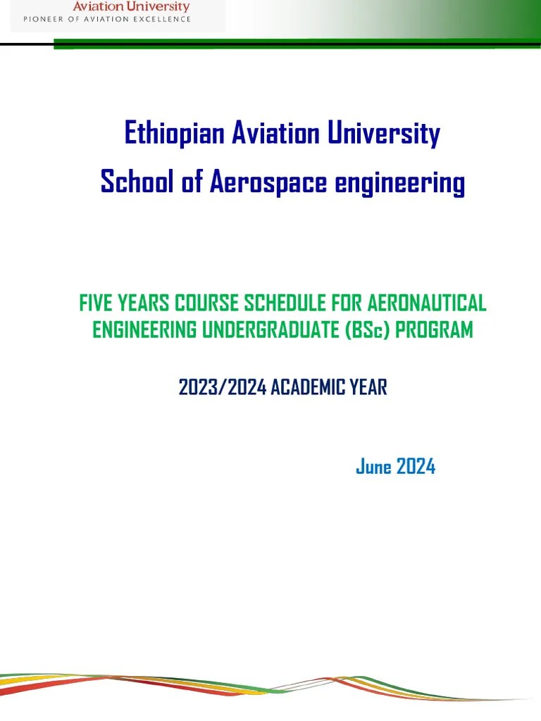 BSc Aeronautical Engineering Curriculum | PDF | Engineering | Aerospace