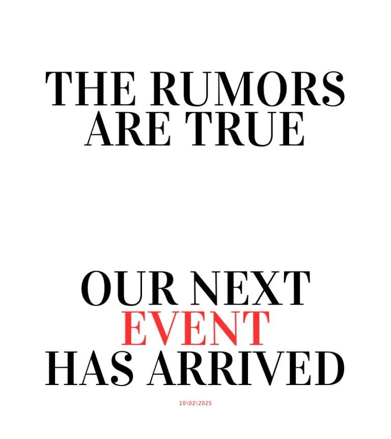 The Rumors Are True PDF