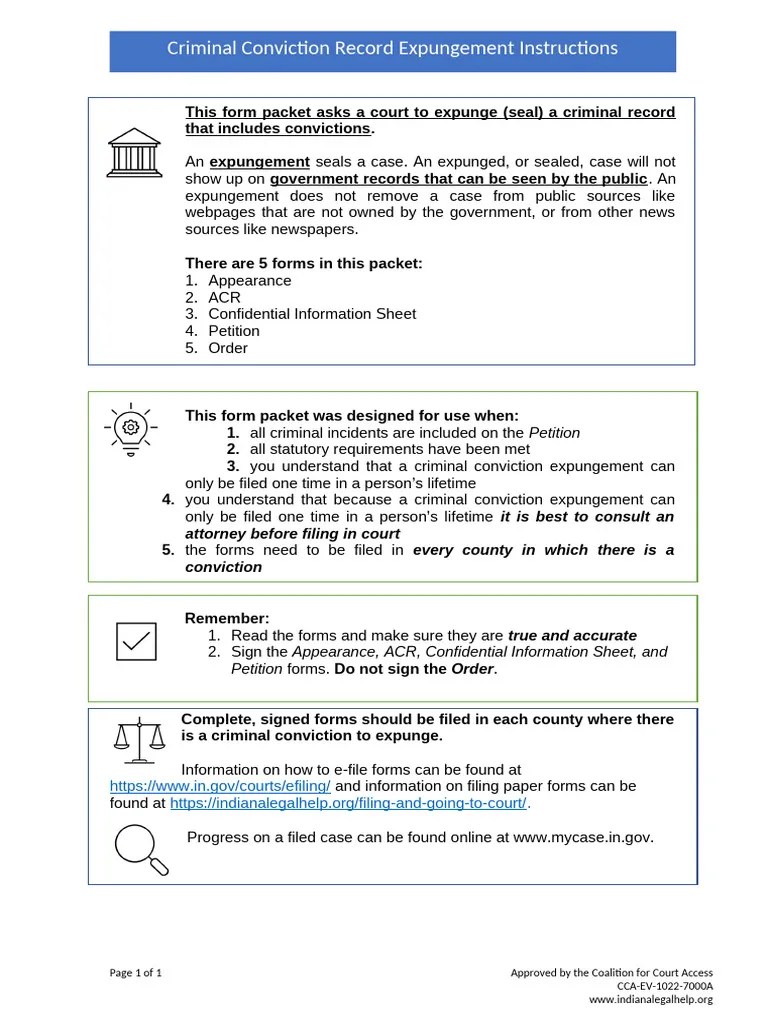 Criminal Record Expungement Guide PDF