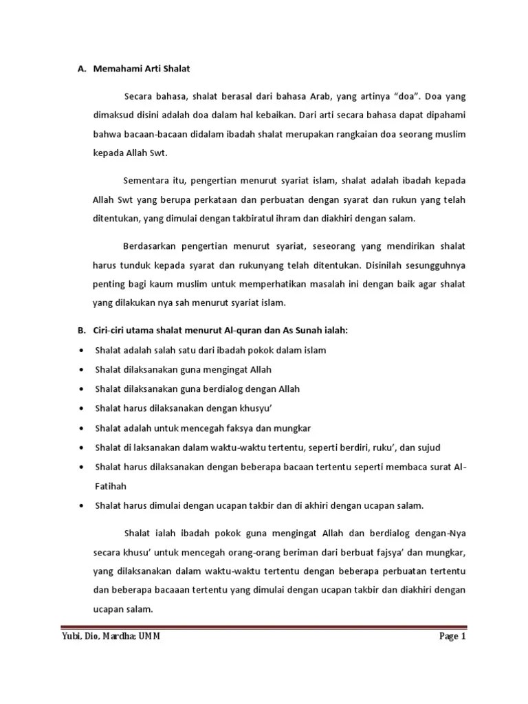 Psikologi Shalat | PDF