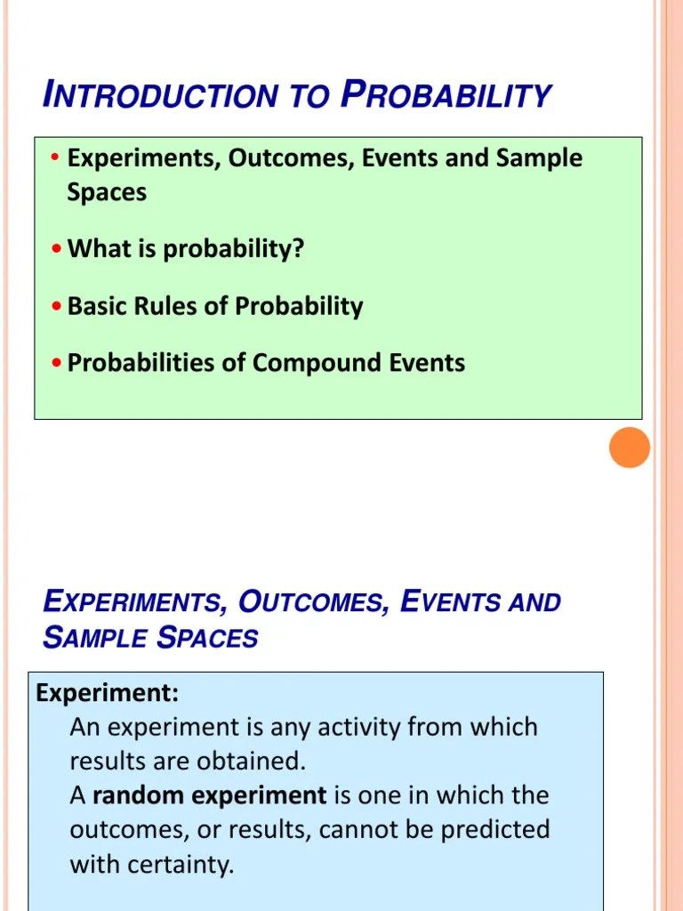 Intro Probability | Probability | Odds