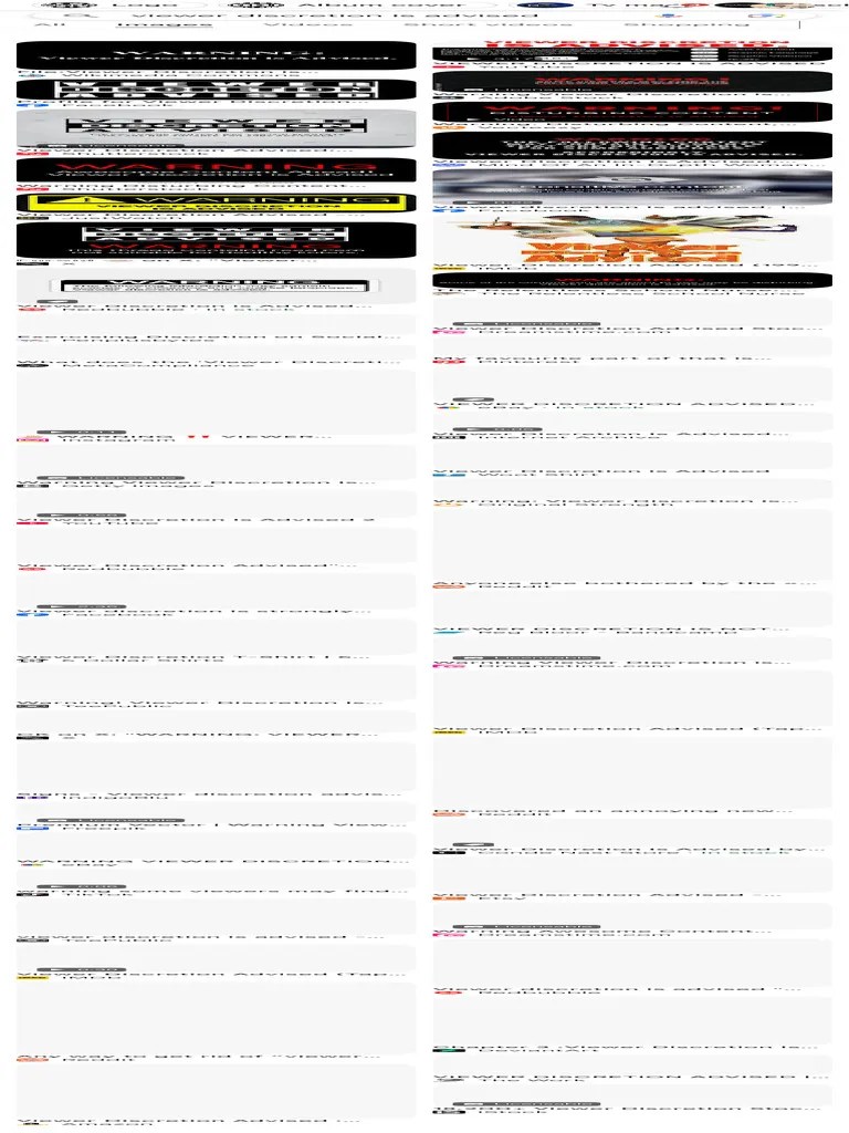 Viewer Discretion Understanding the Warning PDF Websites Companies
