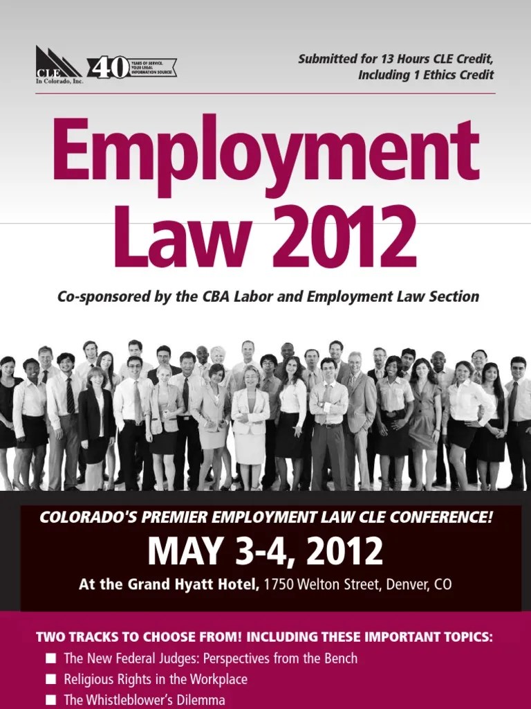 2012 Employment Law Conference Denver Labour Law