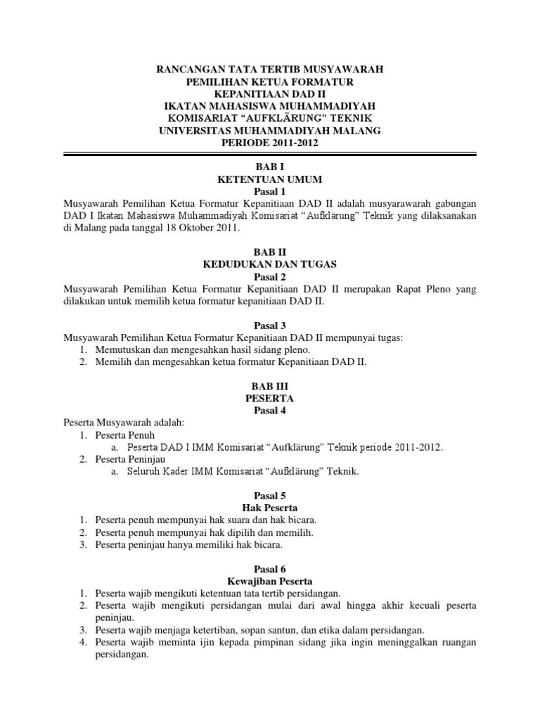 Tatib Persidangan DAD | PDF