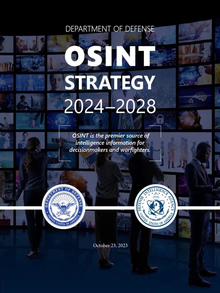 OSINT Strategy PDF Artificial Intelligence Intelligence (AI