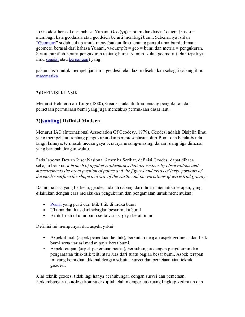 GEODESI&amp;GEOFISIKA | PDF