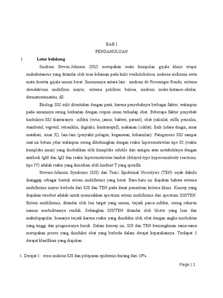 Makalah Sindrom Steven Johnson