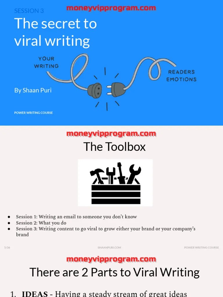 Session 3 The Secret To Going Viral PDF