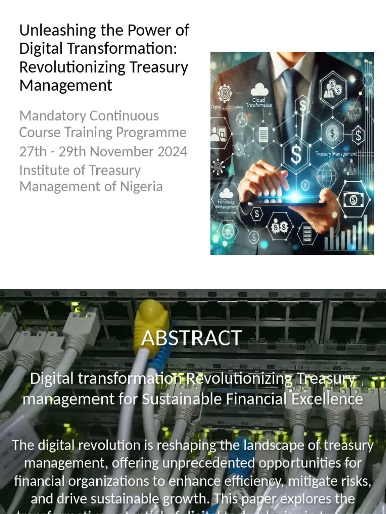 Comprehensive Expanded Digital Transformation Treasury Management