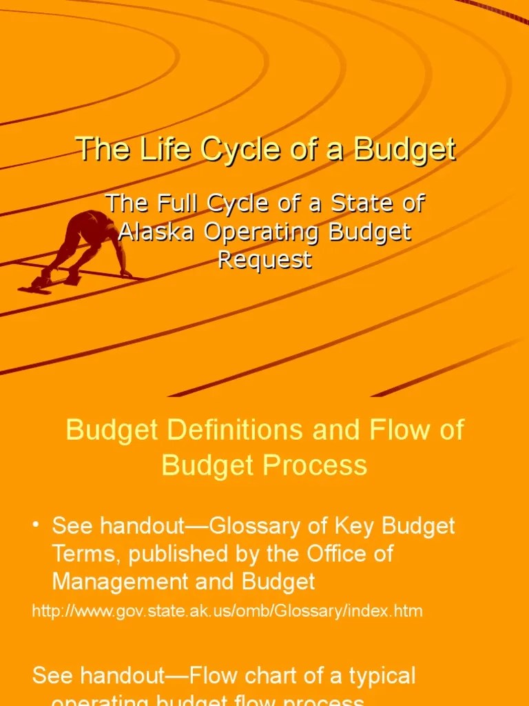 Presentation in The Life of A Budget PDF Appropriations Bill