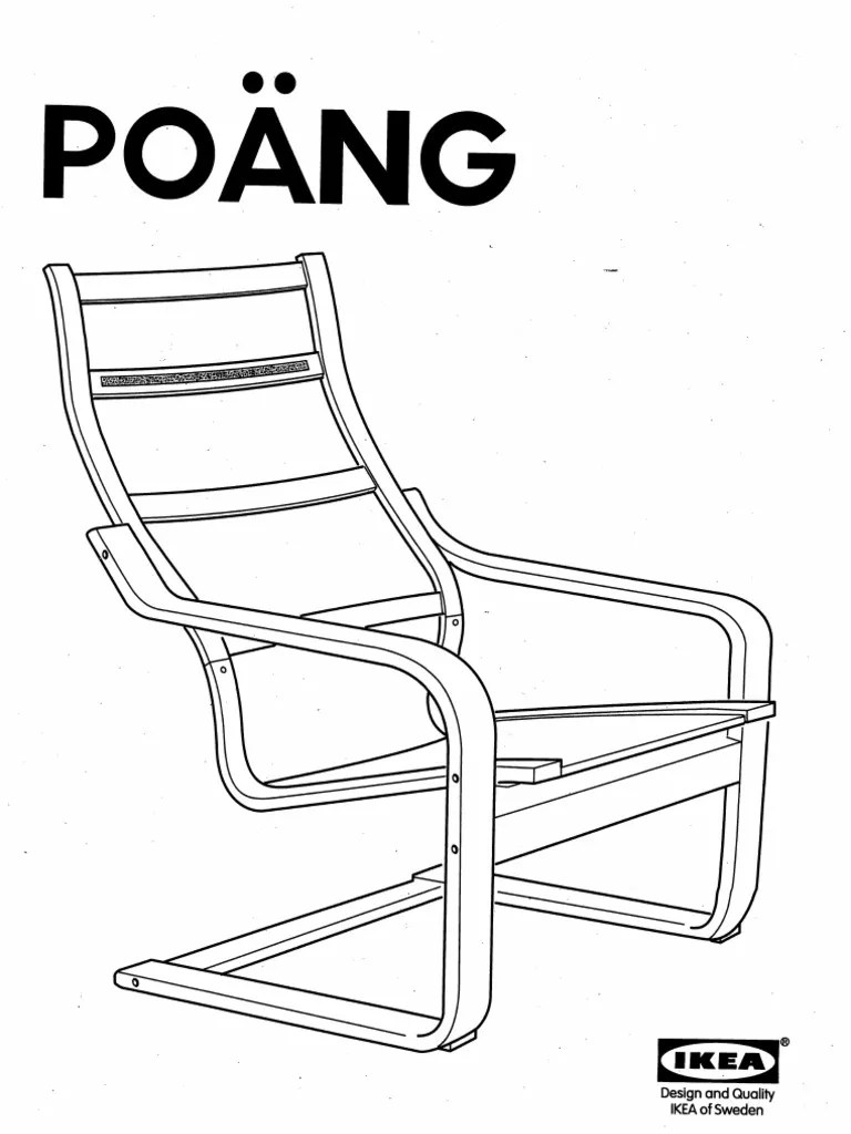 Ikea Poang Chair Assembly Instructions PDF Consumer Goods Furniture
