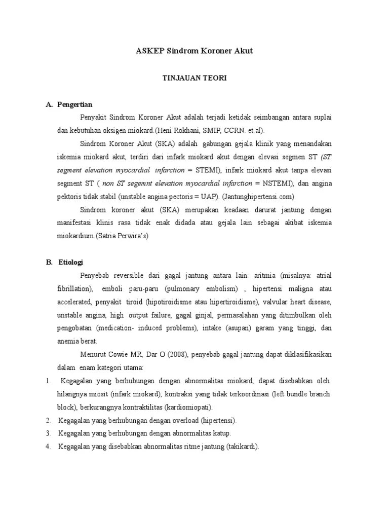 ASKEP Sindrom Koroner Akut