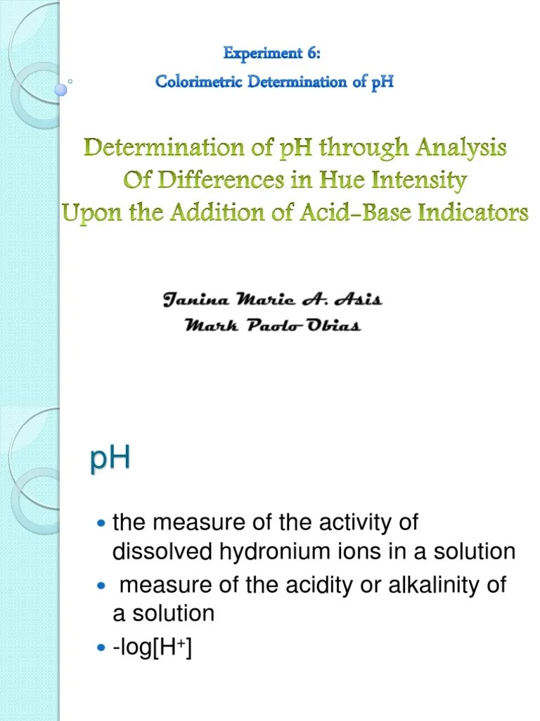 Exp 6 Ppt Ph Buffer Solution