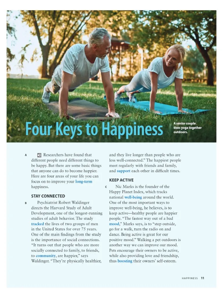 4 Keys To Happiness PDF