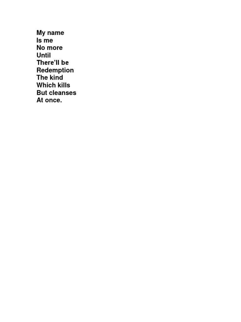 My Name Poem PDF