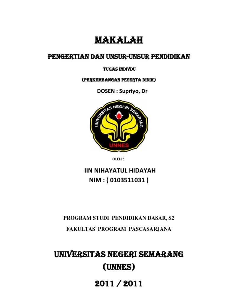 Makalah Tentang Pendidikan Karakter Bangsa