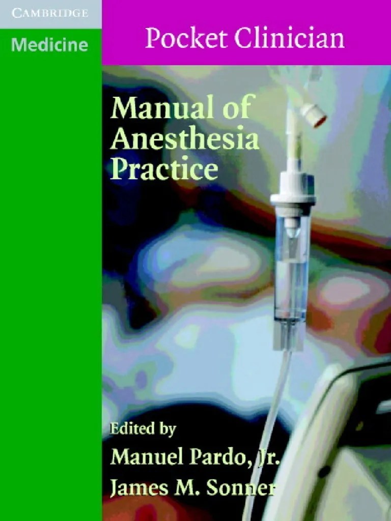 Manual of Anesthesia Practice Pocket Clinician Diseases And