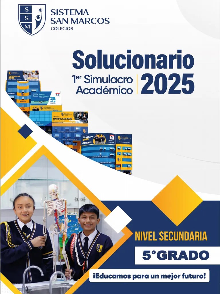 Solucionario Simulacro Académico 2025 5° Grado PDF Egipto