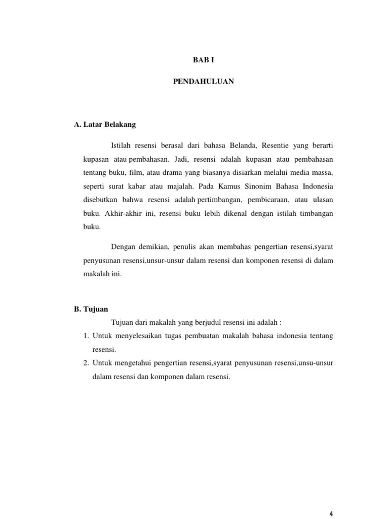 Makalah Resensi | PDF