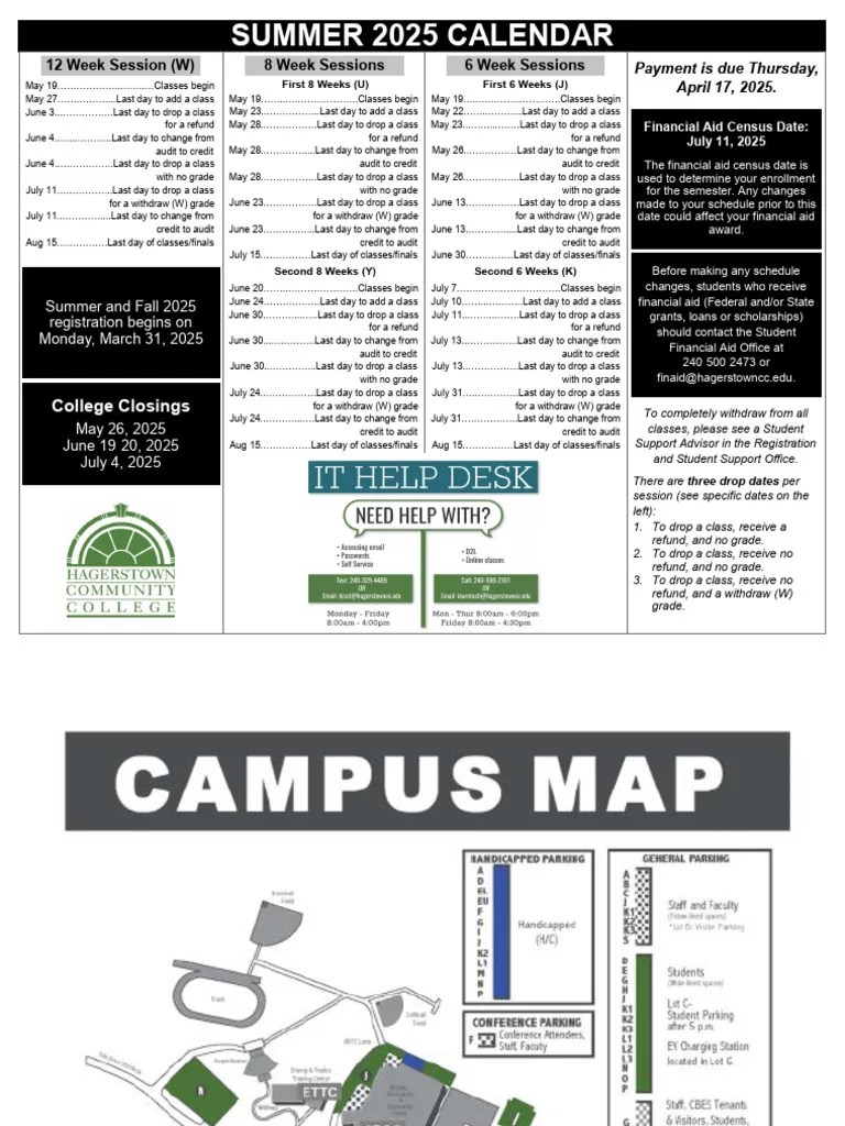 HCC Summer 2025 Academic Calendar PDF Education Finance Higher