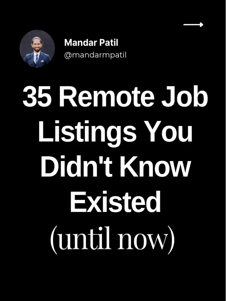 35 Remote Job Boards You Didn't Know About (Until Now) PDF