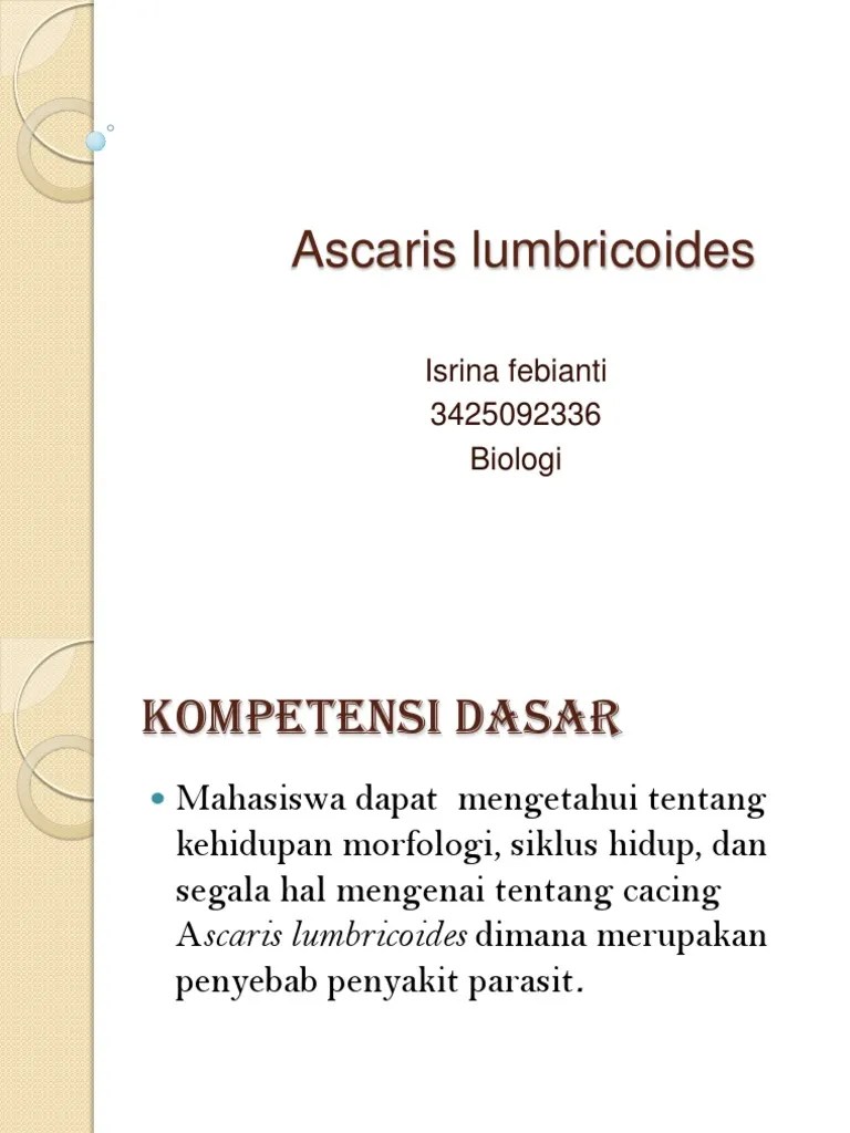 Ascaris Lumbricoides | PDF