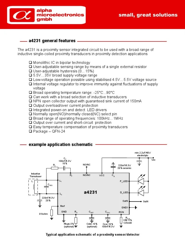 Data Sheet PDF Electrical Components Manufactured Goods