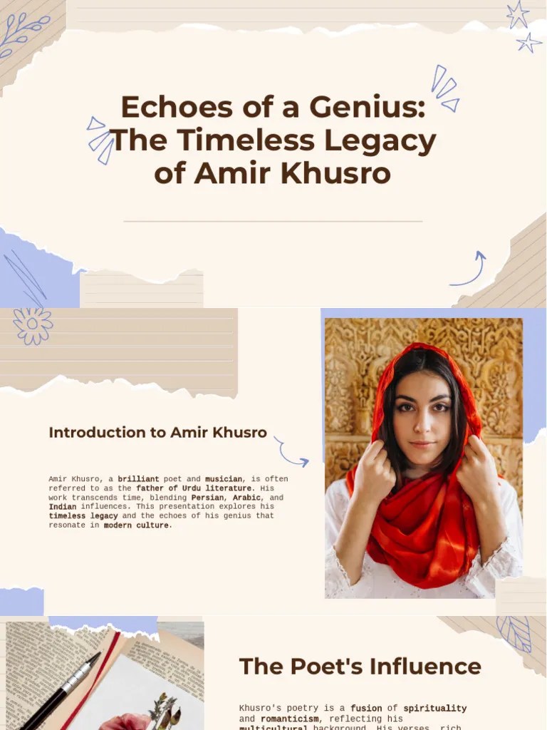 Slidesgo Echoes of A Genius The Timeless Legacy of Amir Khusro