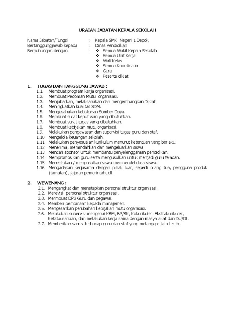 Tugas Dan Tanggung Jawab Tata Usaha Dalam Sekolah