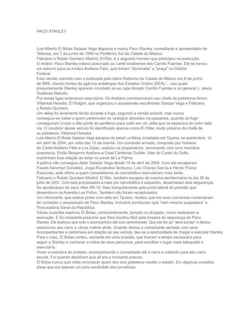 Paco Stanley Pdf