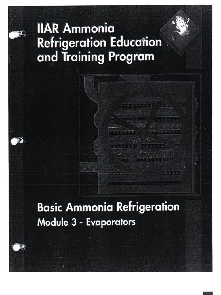 IIAR Ammonia Refrigeration Education And Training Program