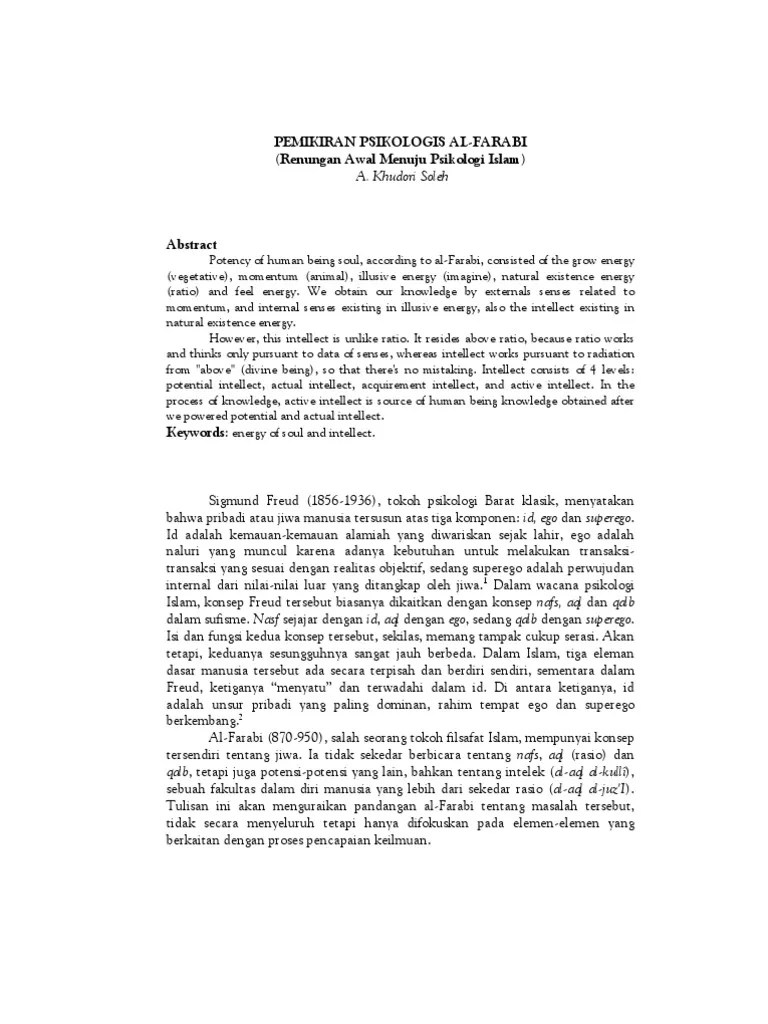 Konsep Psikologi AlFarabi
