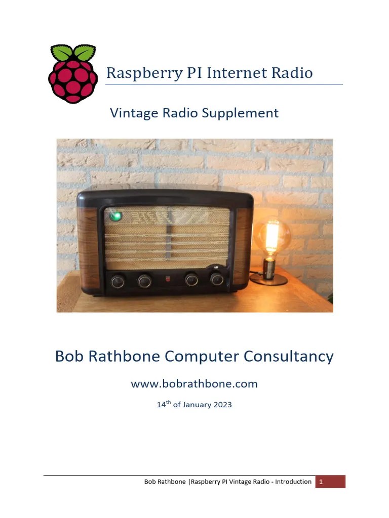 Raspberry Pi Vintage Radio Guide Pdf Electrical Connector Loudspeaker