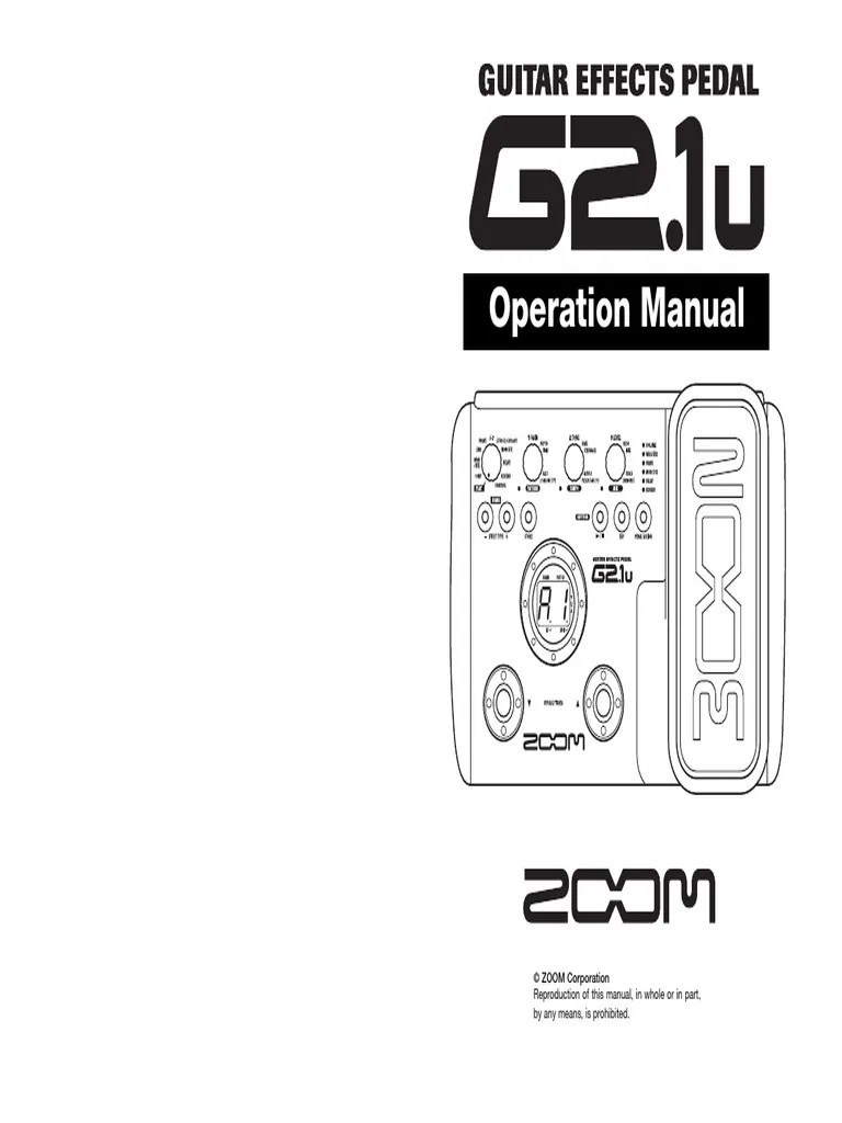 Manual Zoom g2 1u PDF Interference Synthesizer