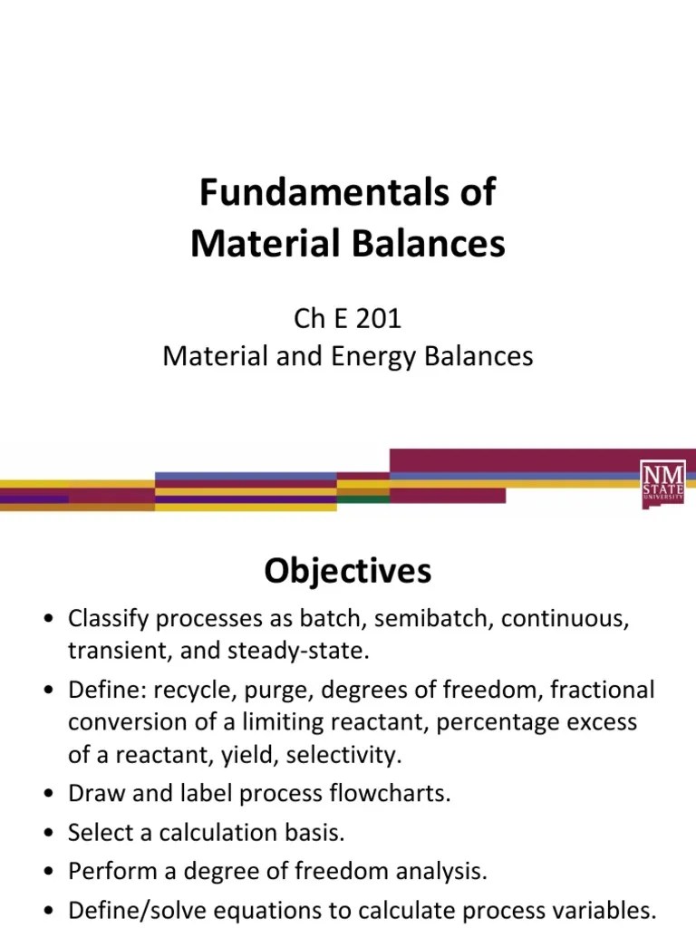 4 Material Balances Stoichiometry Chemistry Free 30day Trial Scribd
