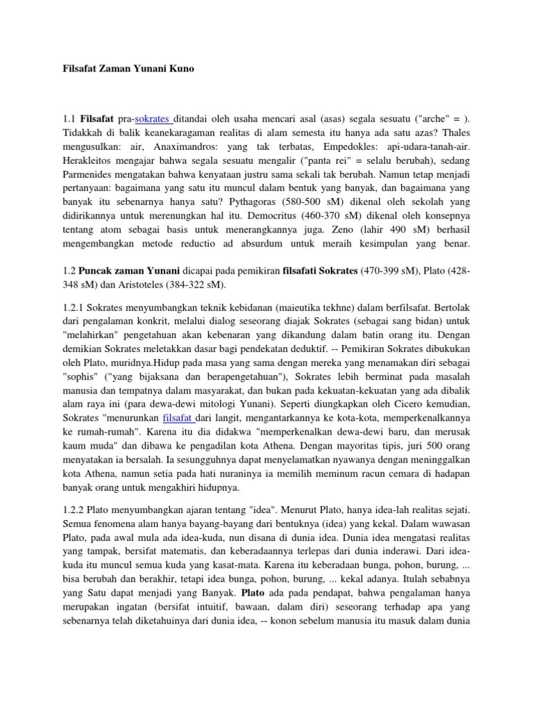 Filsafat Zaman Yunani Kuno