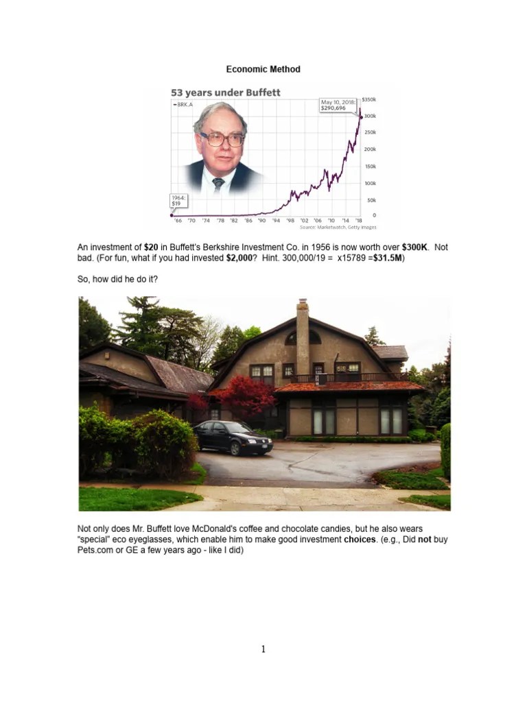 Buffett's Investment Wisdom Explained PDF Decision Making Economics
