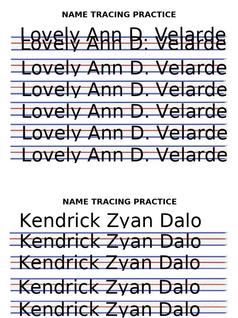 30 Pages of Editable Name Tracing.... | PDF