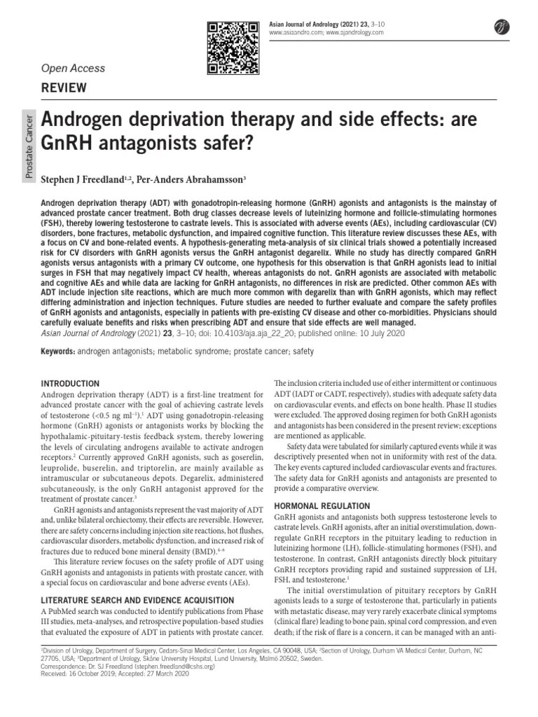 Androgen Deprivation Therapy and Side Effects Are.2 PDF