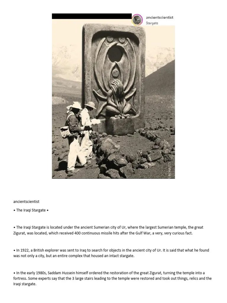 The Secrets Of Iraqs Stargate Pdf Iraq Gulf War