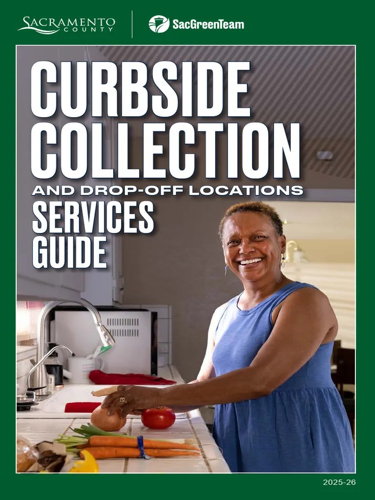 2025 Sacramento Curbside Collection Guide PDF Waste Recycling