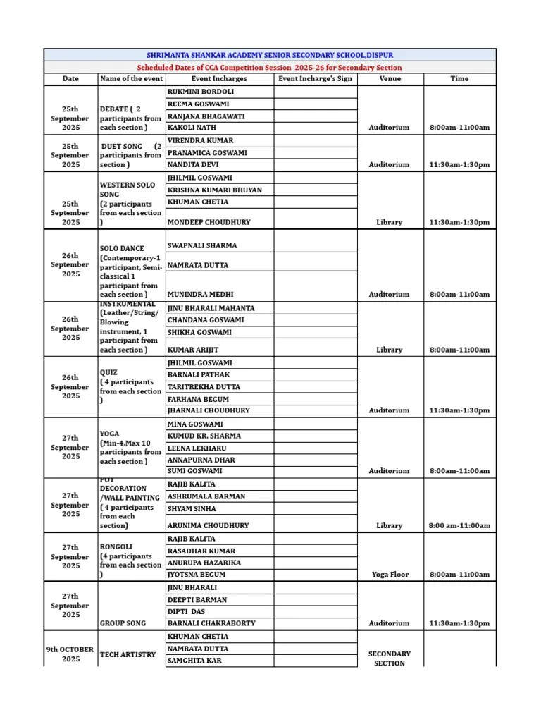CCA Competition Schedule 202526 PDF