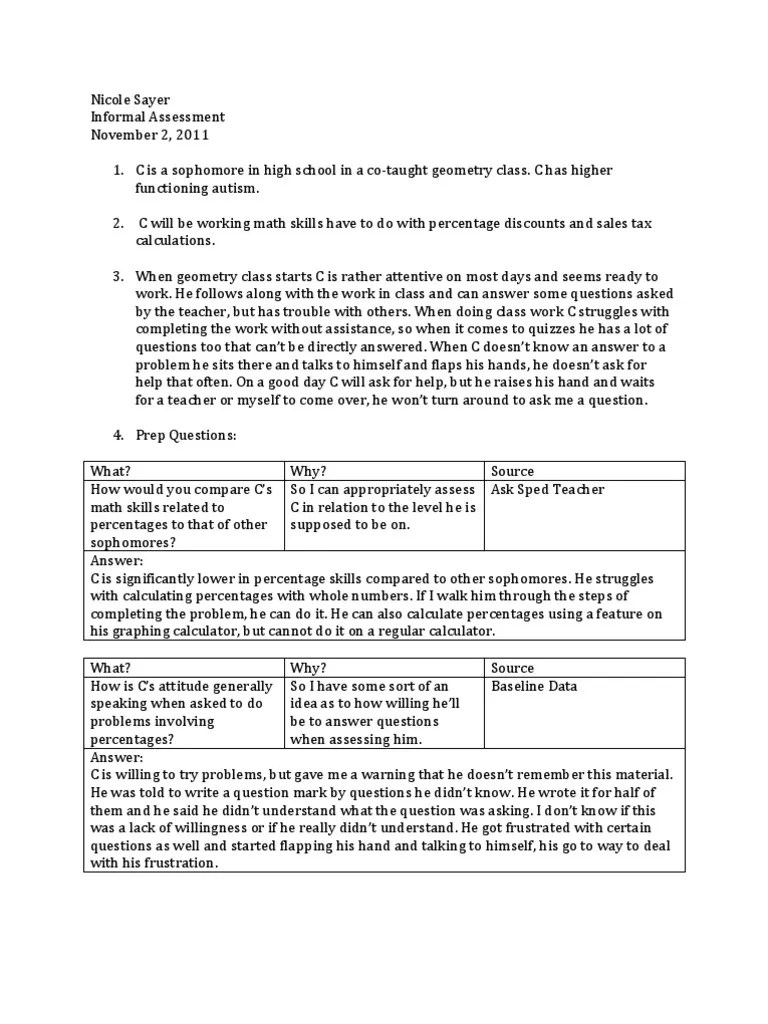Computing Discounts Informal Assessment PDF Worksheet Question