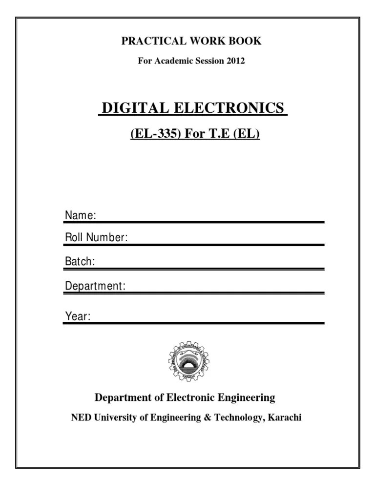Digital Electronics Lab Manual PDF Analog To Digital Converter